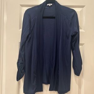 Splendid Navy Blue Open Front Cardigan